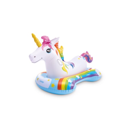 Intex Intex Multicolored Vinyl Inflatable Unicorn Ride-on Pool Float 57552EP